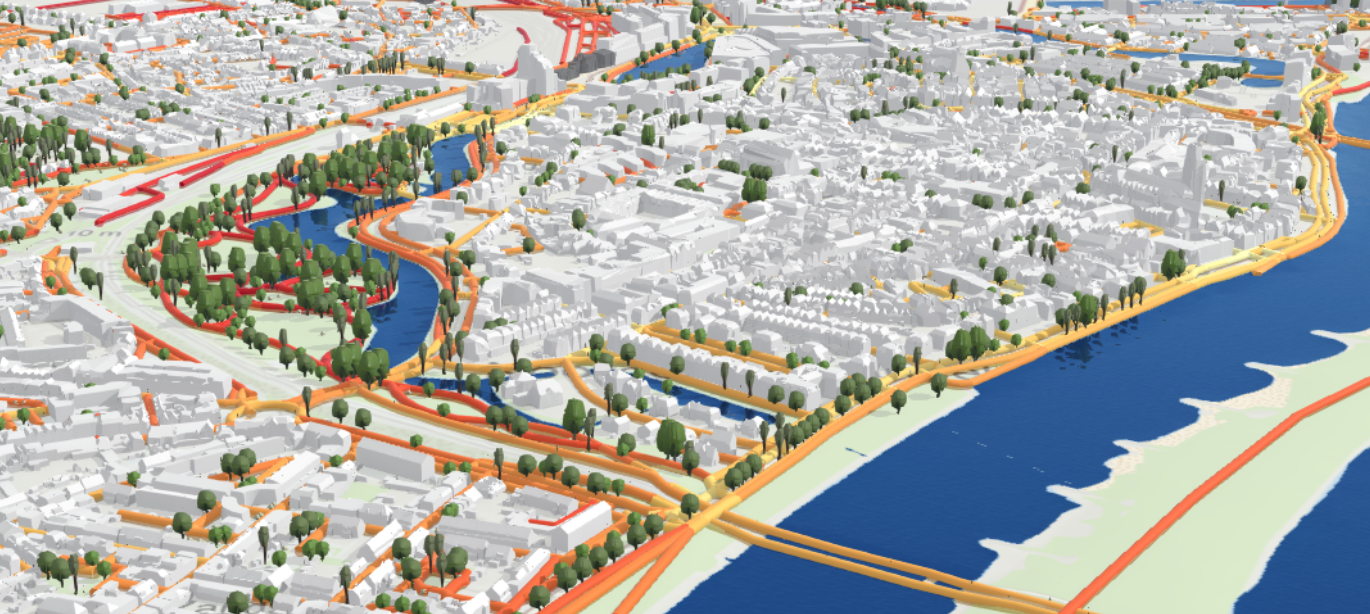 Screenshot uit LOOP, digital twin tool